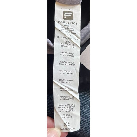 Fabletics Womens Lucia Tank Top Purple/Black XS NEW - Picture 10 of 10